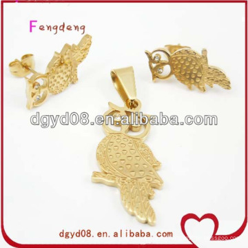 Conjunto de joyas de moda colgante chapado en oro